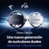 PAXA-auriculares de modo Dual, dos estilos de uso, capaces de conectar dos teléfonos, se pueden usar simultáneamente, efecto de sonido estéreo, Bluetooth 6,0, resistente al agua y batería de larga duración